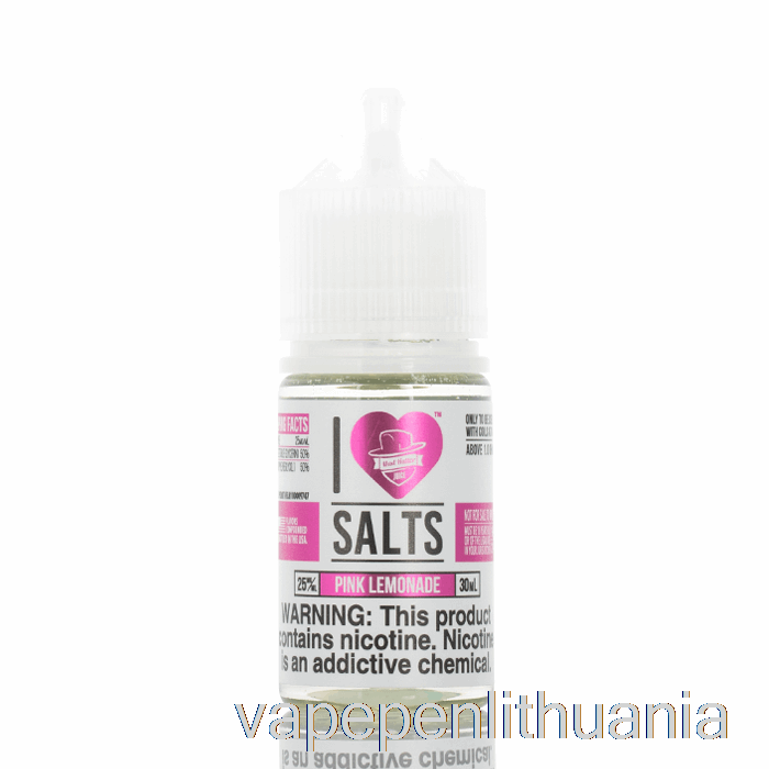 Rožinis Limonadas - I Love Salts - 30ml 25mg Vape Skystis